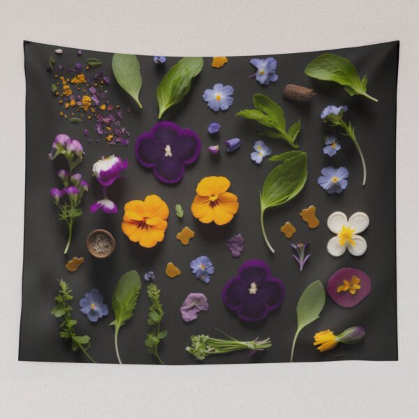 Item preview, Edible Flower and Microgreen Pattern designed and sold by SAMicrogreens.