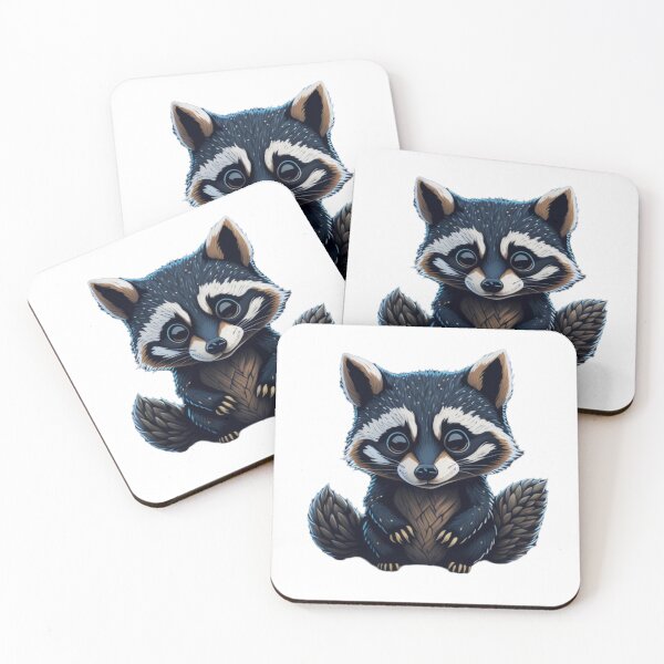 Item preview, Detailed and Charming: Cute Raccoon with Delightful Appeal designed and sold by QualityQuest.