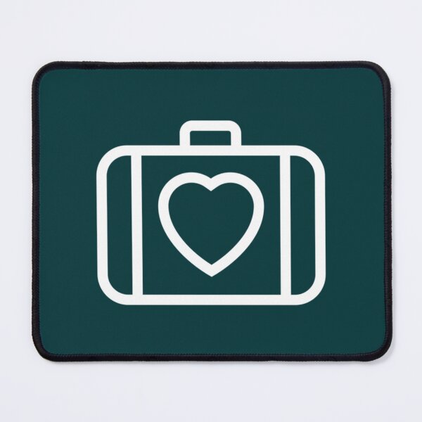 Item preview, U2 - Heart Suitcase Icon - Walk On (white)   designed and sold by RetroAndStudio.