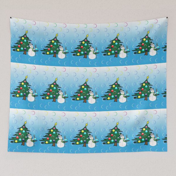 Item preview, christmas tree and snowman designed and sold by GalynaLB.