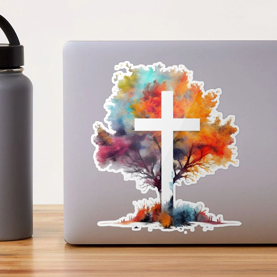 Adorable Jesus tumbler with Jesus cross decal – The Artsy Spot