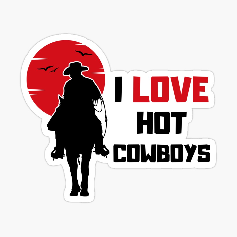 I Love Hot Cowboys Shirt - TeeUni