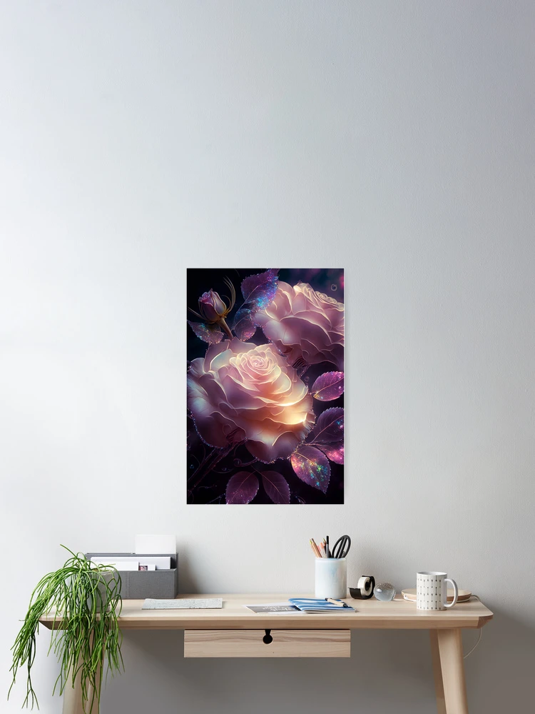 Thumbnail 2 of 3, Poster, Magic Roses designed and sold by Art by Lilia.