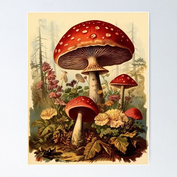Item preview, Vintage Mushrooms #11 designed and sold by Duckmater.