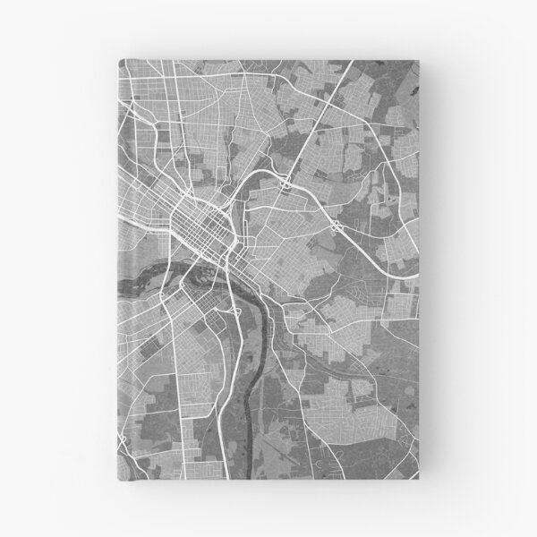 Aperçu de l'œuvre Carte de Richmond (VA, USA) dans un style vintage gris créée et vendue par blursbyai.
