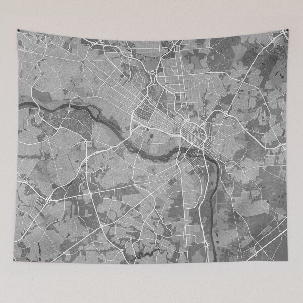 Item preview, Map of Richmond (VA, USA) in gray vintage style designed and sold by blursbyai.
