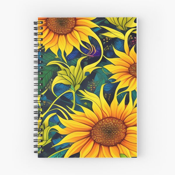 Artikelvorschau, Sonnenblumen und Blätter entworfen und verkauft von RoxanneG.
