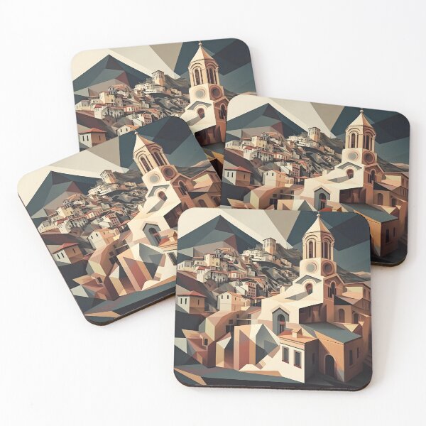 Item preview, Tbilisi in cubism style 3 designed and sold by giggles-omg.