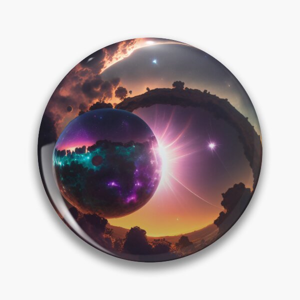 Artikelvorschau, Exoplanet Kepler-90P sureal, fiktiv, bunt. entworfen und verkauft von ArtCreator2023.