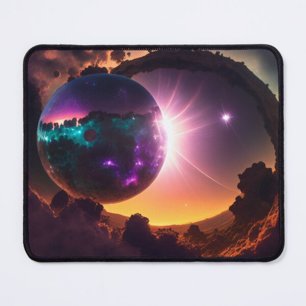 Item preview, Exoplanet Kepler-90P sureal, fictional, colorful. designed and sold by ArtCreator2023.
