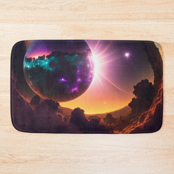 Item preview, Exoplanet Kepler-90P sureal, fictional, colorful. designed and sold by ArtCreator2023.
