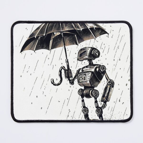 Item preview, Robot in rain designed and sold by MantasDesign17.