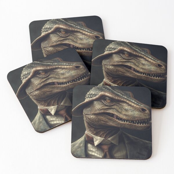 Item preview, Mobster Mesozoic: A Film Noir Dinosaur Scene designed and sold by Dotty-Designs.