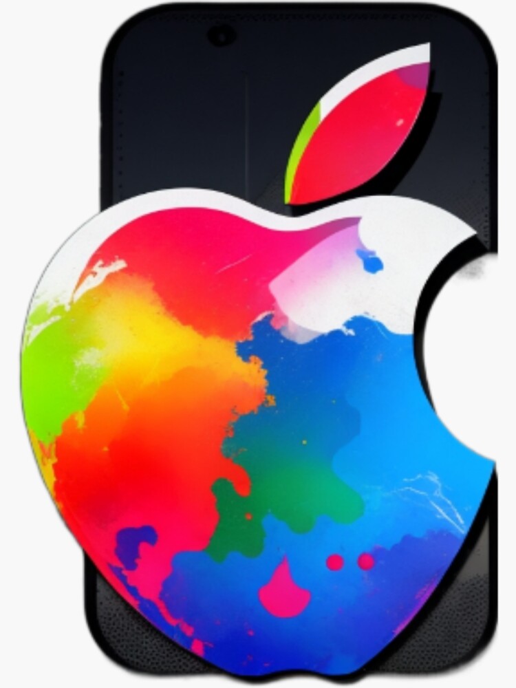 Apple iphone ios logo design  Sticker for Sale by Vasant Ravte