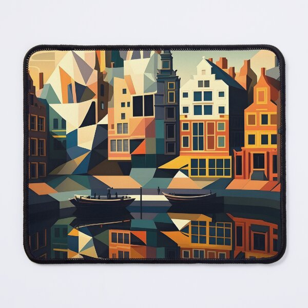 Item preview, Amsterdam in cubism style 2 designed and sold by giggles-omg.