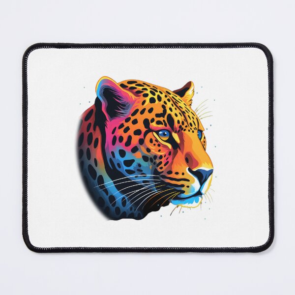 Artikelvorschau, colorful leopard wild animal - Different logo size, position? Email me - entworfen und verkauft von Picture-Art.