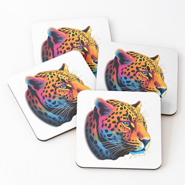 Item preview, colorful leopard wild animal - Different logo size, position? Email me -  designed and sold by Picture-Art.