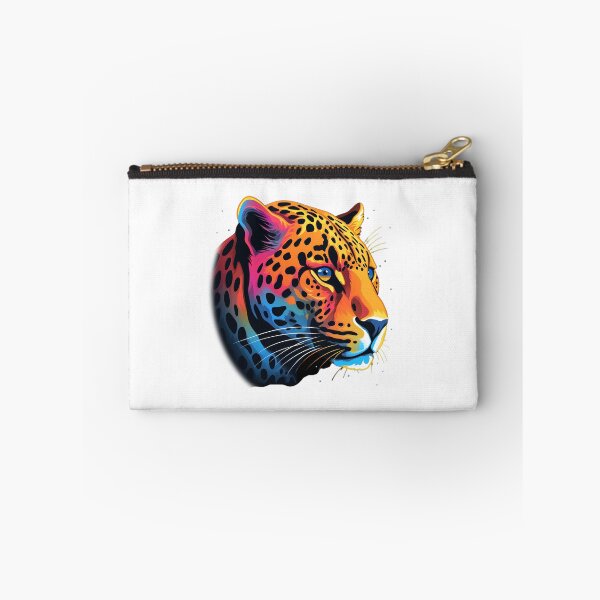 Aperçu de l'œuvre colorful leopard wild animal - Different logo size, position? Email me - créée et vendue par Picture-Art.
