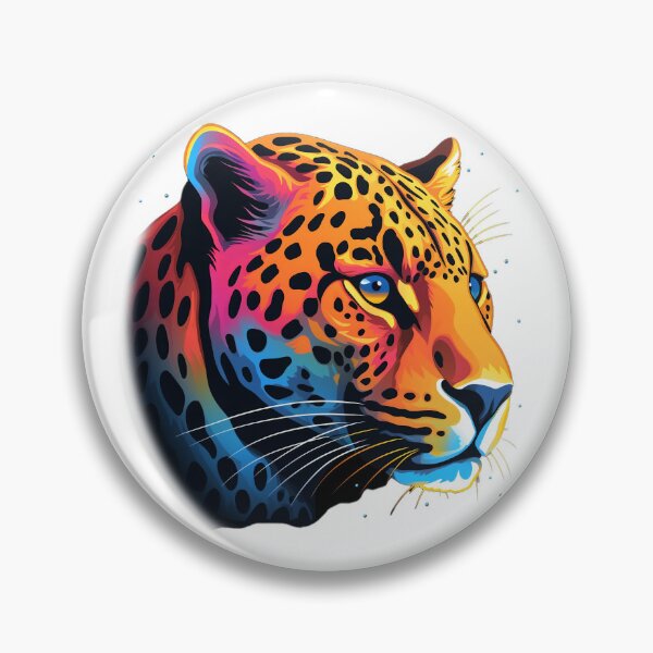 Artikelvorschau, colorful leopard wild animal - Different logo size, position? Email me - entworfen und verkauft von Picture-Art.