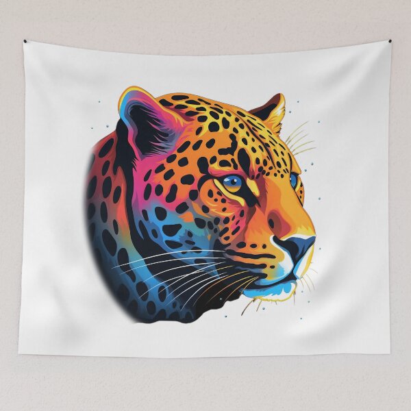 Item preview, colorful leopard wild animal - Different logo size, position? Email me -  designed and sold by Picture-Art.