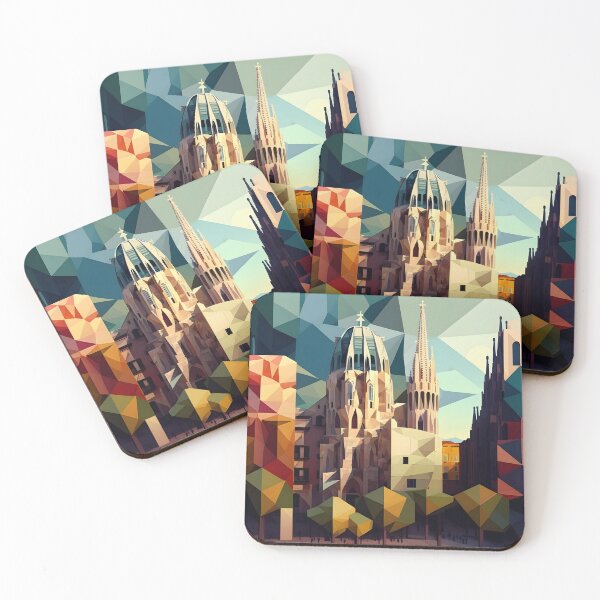 Item preview, Barcelona in cubism style 3 designed and sold by giggles-omg.