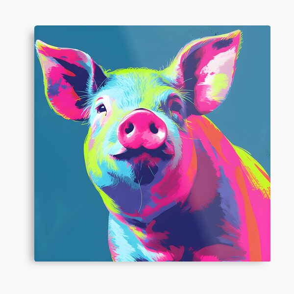 Aperçu de l'œuvre Cochon de Pop Art Nr.1 créée et vendue par ArtFireGallery.