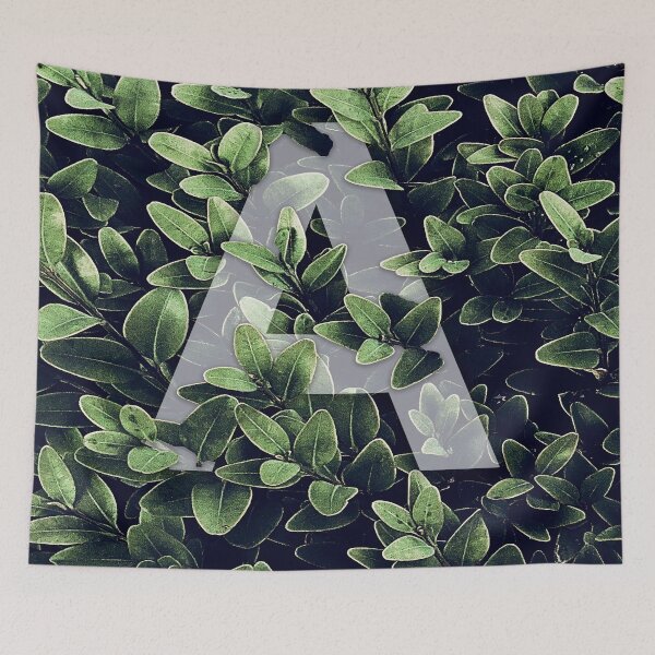 Item preview, Alphabet A covered with leaves designed and sold by flydye.
