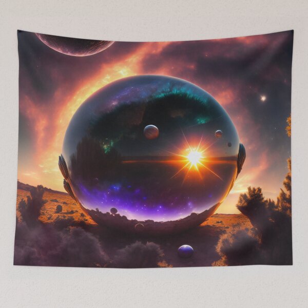 Item preview, Exoplanet Kepler-90S sureal, fictional, colorful. designed and sold by ArtCreator2023.