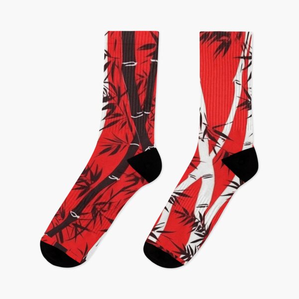 Item preview, Red bamboo. traditional japanese pattern. designed and sold by Kiyomi  Mizushima.