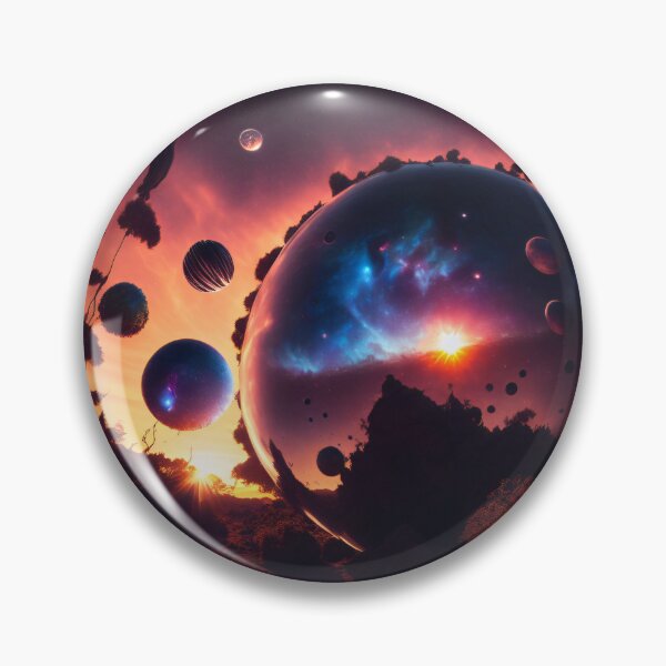 Artikelvorschau, Exoplanet Kepler-90T sureal, fiktiv, bunt. entworfen und verkauft von ArtCreator2023.