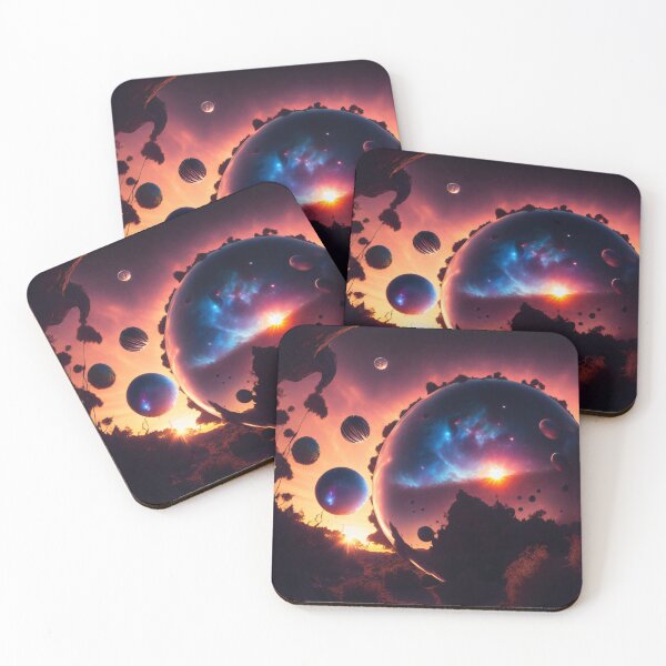 Item preview, Exoplanet Kepler-90T sureal, fictional, colorful. designed and sold by ArtCreator2023.