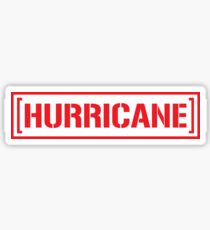 HURRICANE - RED- STICKER Sticker