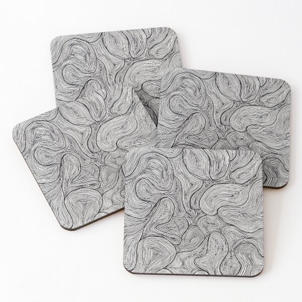 Item preview, LorenTriesArt BW Abstract Line Art designed and sold by lorentriesart.