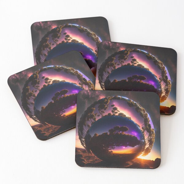 Item preview, Exoplanet Kepler-90U sureal, fictional, colorful. designed and sold by ArtCreator2023.
