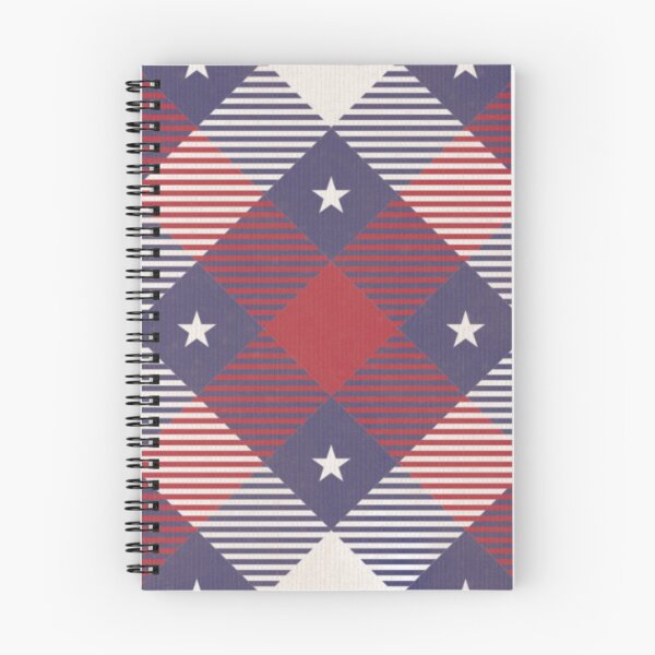 Item preview, Vintage Americana Fourth of July Red, White and Blue Plaid and stars designed and sold by KWZCreates.