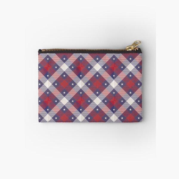 Item preview, Vintage Americana Fourth of July Red, White and Blue Plaid and stars designed and sold by KWZCreates.