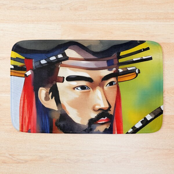 Item preview, Samurai Watercolour Style Portrait designed and sold by Ameiva-Apparel.