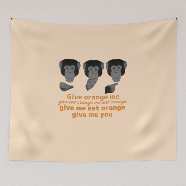 Item preview, Monkey's Longest Sign Language Sentence designed and sold by JavaDraws.