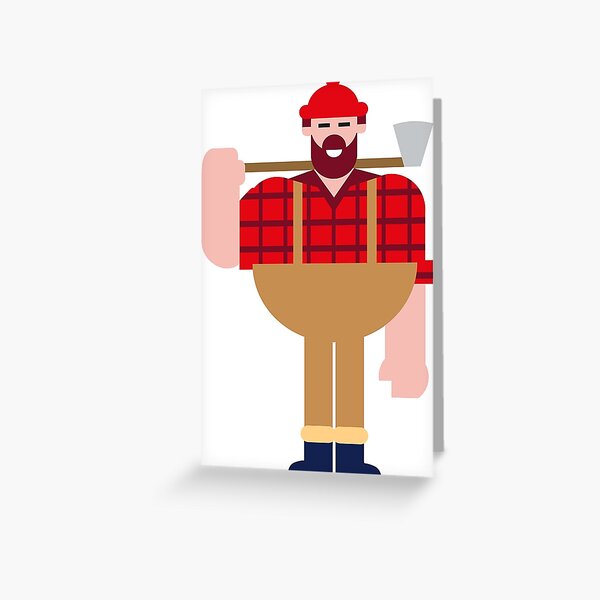 Lumberjack Greeting Card