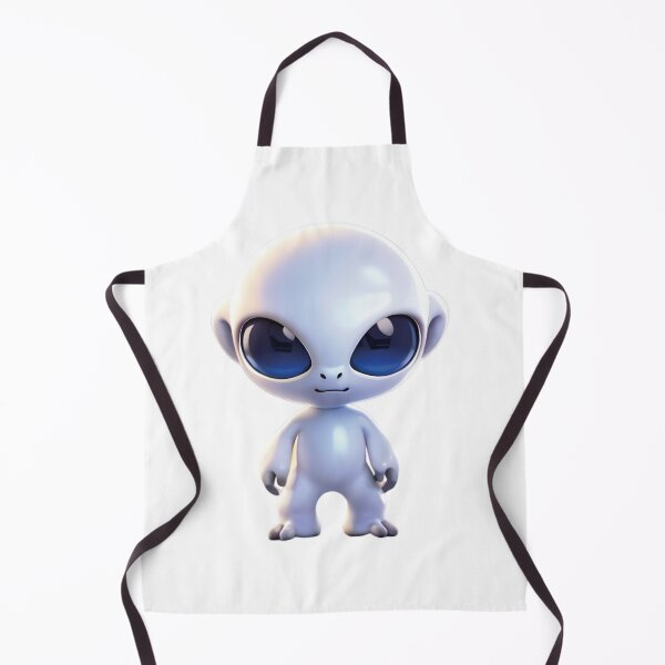 Item preview, Small White Alien : Lovely Extraterrestrial Creature on Redbubble designed and sold by Mementium.
