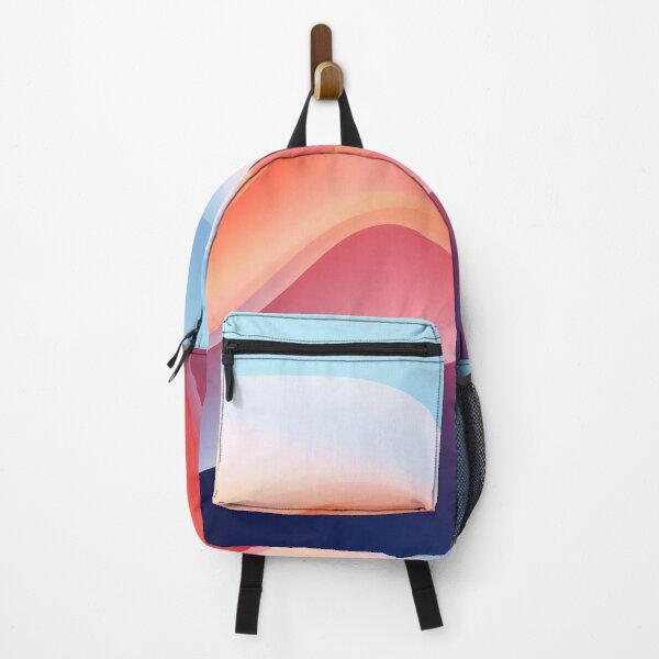 Item preview, Pastel Pink Orange And Blue Clouds And Rainbow Pastel Color Gradient designed and sold by MysticMarble.