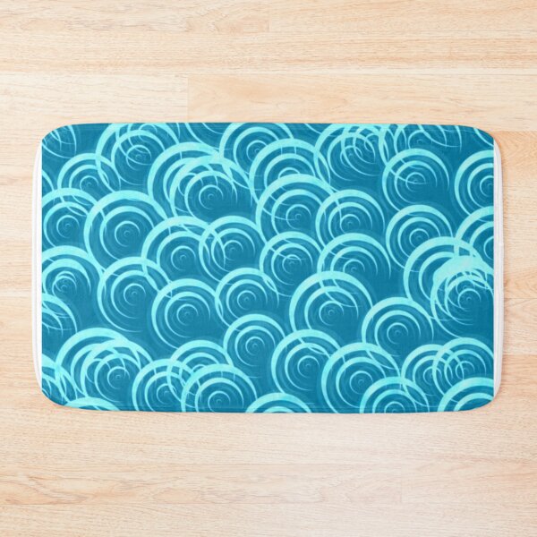 Item preview, Abstract Bubble Pattern on Aquatic Blue Background designed and sold by Pevkay97.