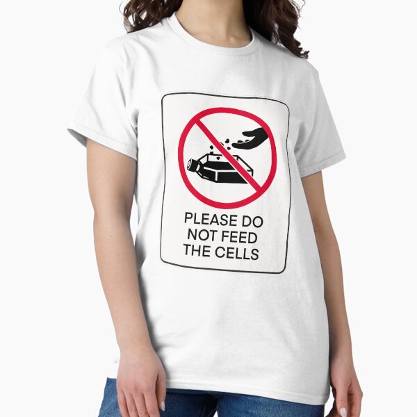 Item preview, Do not feed the cells sign designed and sold by Science Lab Designs.