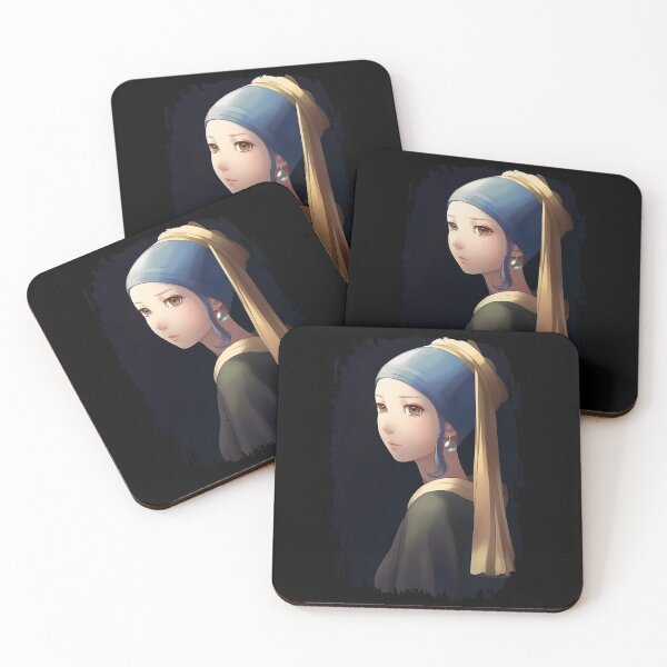 Item preview, Girl with a Pearl Earring - Anime Shirt designed and sold by KAIGAME Art.