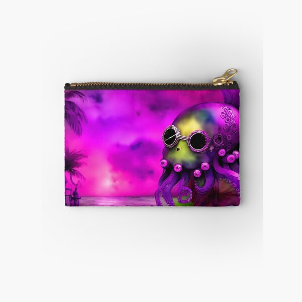 Item preview, Steampunk Octopus Retrofuturism - Lilac and Pink Cephalopod - AI Generated Art 2 of 8 designed and sold by Beachy.