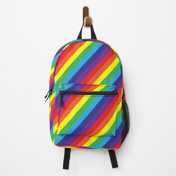 Item preview, Diagonally Striped Rainbow Pride Flag designed and sold by ontrendshirts.