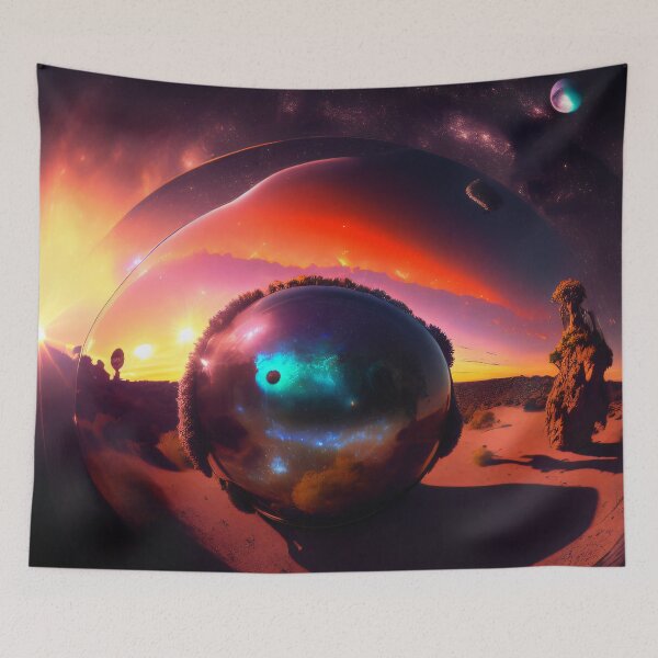 Item preview, Exoplanet Kepler-90X sureal, fictional, colorful. designed and sold by ArtCreator2023.