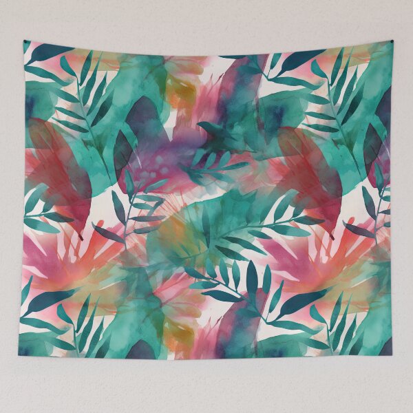 Item preview, Expressive Watercolor Tropical Leaves Floral Patterns designed and sold by Wonder Of Light.