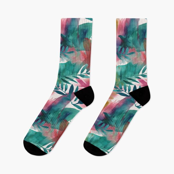 Item preview, Expressive Watercolor Tropical Leaves Floral Patterns designed and sold by Wonder Of Light.