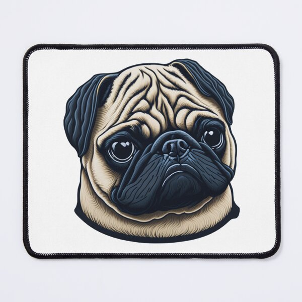 Item preview, Realistic Vector Pug designed and sold by 5dward.